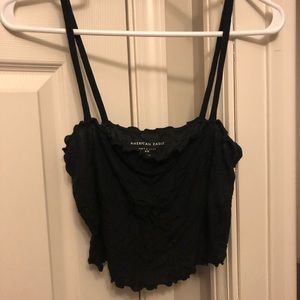 Black box cut tank top